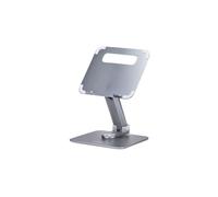 StarTech.com Telescopic Laptop Stand, 360 Swivel Base, Rotating Computer Riser for Desk, Adjustable Height/Tilt, Max 11lb/5kg