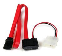 StarTech.com 36in Slimline SATA to SATA with LP4 Power Cable Adapter