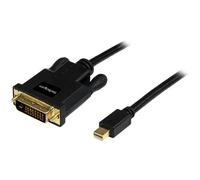 StarTech.com Mini DisplayPort to DVI Cable MDP2DVIMM3B – Passive mDP1.2 DVI-D 1080p – 3ft (0.9m)