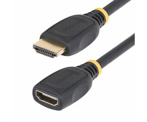 StarTech.com 3ft (1m) HDMI 2.0 Extension Cable, High Speed HDMI Port Saver Cable, 4K 60Hz, HDMI Male to Female Extension Adapter Cord, HDMI Extension Cable, M/F