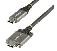 StarTech.com 3ft (1m) Side Screw Locking USB C Cable 10Gbps - USB-IF Certified USB-C Cable - USB 3.1/3.2 Gen 2 Type-C Cable - 100W (5A) Power Delivery Charging, DP Alt Mode - Dual Screw Lock - USB-C C