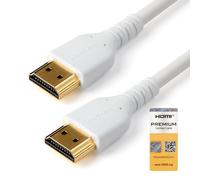 StarTech.com 3ft 1m Slim HDMI 2.0 Cable, Flexible Premium HDMI Cord with Ethe...