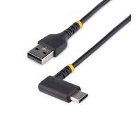 StarTech.com 3ft (1m) USB A to C Charging Cable Right Angle - Heavy Du