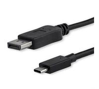 StarTech.com 3ft/1m USB C to DisplayPort 1.2 Cable 4K 60Hz - USB-C to DisplayPort Adapter Cable - HBR2 - USB Type-C DP Alt Mode to DP Monitor Video Cable - Works w/ Thunderbolt 3 - Black