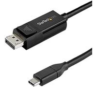 StarTech.com 3ft (1m) USB C to DisplayPort 1.4 Cable 8K 60Hz/4K - Bidirectional DP to USB-C or USB-C to DP Reversible Video Adapter Cable -HBR3/HDR/DSC - USB Type-C/TB3 Monitor Cable