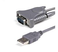 StarTech.com 3ft (1m) USB to Serial Cable, DB9/DB25 RS232 to USB Converter, Prol