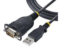 StarTech.com 3ft (1m) USB to Serial Cable, DB9 Male RS232 to USB Converter, Prolific IC, USB to Serial Adapter for PLC/Printer/Scanner/Switch, USB to COM Port Adapter, Windows/Mac