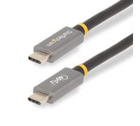 StarTech.com 3ft (1m) USB4 Cable, USB-IF Certified USB-C Cable, 40 Gbps, USB Type-C Data Transfer Cable, 100W Power Delivery, 8K 60Hz, Compatible w/Thunderbolt 4/3/USB 3.2