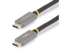 StarTech.com 3ft (1m) USB4 Cable, USB-IF Certified USB-C Cable, 40 Gbps, USB Type-C Data Transfer Cable, 100W Power Delivery, 8K 60Hz, Compatible w/Thunderbolt 4/3/USB 3.2