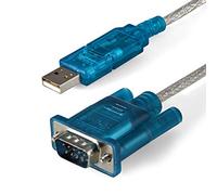 StarTech.com 3ft (91cm) 1-Port USB to RS232 DB9 Serial Adapter Cable, USB to Serial Adapter Cable - M/M