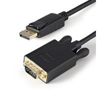 StarTech.com 3ft (91cm) DisplayPort to VGA Cable - Active DisplayPort to VGA Adapter Cable - 1080p Video - DP to VGA Monitor Cable - DP 1.2 to VGA Converter - Latching DP Connector