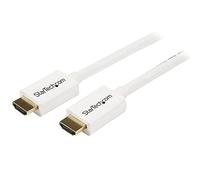 StarTech.com 3m / 10 ft CL3 Rated HDMI Cable w/ Ethernet - In Wall Rated Ultra HD HDMI Cable - 4K 30Hz UHD High Speed HDMI Cable - 10.2 Gbps - HDMI 1.4 Video/Display Cable - 30AWG, White