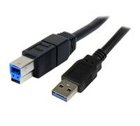 StarTech USB3SAB3MBK 3m SuperSpeed USB 3.0 Cable A to B - M/M Black - StarTech.com