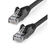 StarTech.com 3m CAT6 Ethernet Cable - LSZH (Low Smoke Zero Halogen) - 10 Gigabit 250Mhz 100W PoE RJ45 10GbE UTP Network Patch Cord Snagless with Strain Relief - Black CAT 6 ETL Verified 24AWG