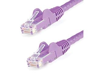 StarTech.com 3m CAT6 Ethernet Cable - Purple CAT 6 Gigabit Ethernet Wire -650MHz 100W PoE++ RJ45 UTP Category 6 Network/Patch Cord Snagless w/Strain Relief Fluke Tested UL/TIA Certified (N6PATC3MPL)