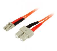 StarTech.com 3m Fiber Optic Cable - Multimode Duplex 50/125 - LSZH - LC/SC - OM2