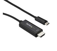 StarTech.com 10ft (3m) USB C to HDMI Cable - 4K 60Hz USB Type C to HDMI 2.0 Video Adapter Cable - Thunderbolt 3 Compatible - Laptop to HDMI Monitor/Display - DP 1.2 Alt Mode HBR2 - Black
