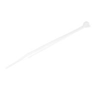 StarTech.com 4"(10cm) Cable Ties - 1/16"(2mm) wide, 7/8"(22mm) Bundle Diameter, 18lb(8kg) Tensile Strength, Nylon Self Locking Zip Ties with Curved Tip - 94V-2/UL Listed, 100 Pack - White