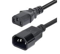 StarTech.com 4.5m (15ft) Power Extension Cord. C14 to C13 PDU Power Co