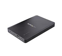 StarTech.com 4 Bay Thunderbolt 3 NVMe Enclosure, For M.2 NVMe SSD Drives, 1x DisplayPort Video/ 2x TB3 Downstream Ports, 40Gbps, 72W Power Supply, External Hard Drive Enclosure