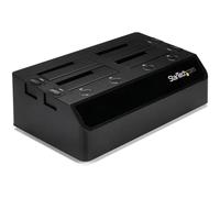 StarTech.com 4-Bay USB 3.0 to SATA Hard Drive Docking Station, USB Hard Drive Dock, External 2.5/3.5" SATA III SSD/HDD Docking Station, Hot-Swap Hard Drive Bay, Top-Loading