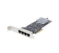 StarTech.com 4-Port 2.5Gbps NBASE-T PCIe Network Card, Intel I225-V, Quad-Port Computer Network Card, Multi-Gigabit NIC, PCI Express Server LAN Card, Desktop Ethernet Interface