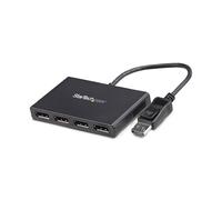 StarTech.com 4-Port DisplayPort 1.2 Splitter, DisplayPort to 4x DP Multi-Monitor Adapter, Quad 1080p 60Hz Computer MST Hub, Windows Only, No Drivers (MSTDP124DP)