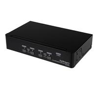 StarTech.com 4 Port DisplayPort KVM Switch w/ Audio - USB, Keyboard, Video, Mouse, Computer Switch Box for 2560x1600 DP Monitor (SV431DPUA)