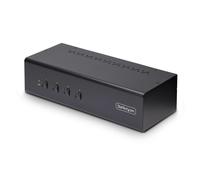 StarTech.com 4-Port Dual-Monitor DisplayPort KVM Switch 4K 60Hz 2x USB 5Gbps Hub Ports 2x USB 2.0 HID Ports Hotkey and Push-Button Switching TAA Compliant - 3.5mm Audio HDCP