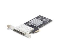 StarTech.com 4-Port GbE SFP Network Card PCIe 2.0 x2 (x4 x8 x16 Compatible) Intel I350-AM4 4x 1GbE Controller 1000BASE Copper/Fiber Optic Desktop/Server Quad-Port Gigabit Ethernet NIC - Windows & Linux