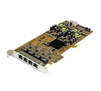 StarTech.com 4 Port Gigabit Power over Ethernet PCIe Network Card - PSE / PoE PCI Express NIC - TAA