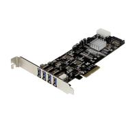 StarTech PCIe USB 3.0 4-Port Card Adapter – 2 Dedicated 5Gbps Channels, UASP, SATA/LP4 Power