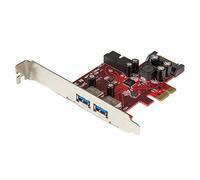 StarTech.com 4 Port PCI Express USB 3.0 Card - 2 External & 2 Internal - SATA Power - UASP Support - 2x Internal (IDC) Motherboard-Style Headers