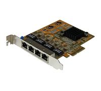 StarTech.com 4-Port PCIe Gigabit Network Adapter Card - TAA