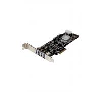 StarTech.com 4-port Pcie Usb 3.0 Superspeed Card Adapter in Black StarTech.com Black