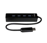 StarTech.com 4 Port Portable SuperSpeed USB 3.0 Hub with Built-in Cable~4 Port Portable SuperSpeed USB 3.0 Hub with Built-in Cable - 5Gbps