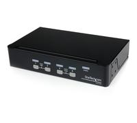 StarTech.com 4 Port Professional VGA USB KVM Switch with Hub - 1U Rack-mountable