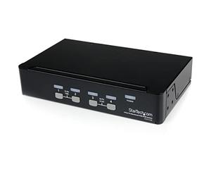 StarTech.com 4 Port Professional VGA USB KVM Switch with Hub - 1U Rack-mountable KVM Switch (SV431USB)