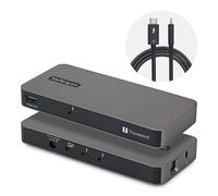 StarTech 4-Port Thunderbolt 5 Hub with Thunderbolt Share KVM, 80 / 120Gbps, 8K Multi-Display, 140W PD, USB-A 10Gbps, TB4 & USB4, MacBook M4 Pro M4 Max M5