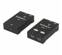 StarTech.com 4-Port USB 2.0 Extender - 130ft (40m) USB Over Cat5/Cat6 Extender - Compact USB 2.0 Over Ethernet Extender (USB2004EXTV)