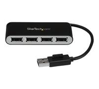 StarTech.com 4-Port Portable USB 2.0 Hub with Built-in Cable
