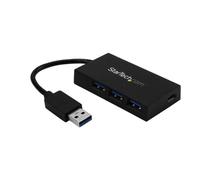 StarTech.com 4 Port USB 3.0 Hub - USB Type-A Hub with 1x USB-C & 3x USB-A Ports (SuperSpeed 5Gbps) - USB Bus Powered - USB 3.1 Gen 1 Adapter Hub - Portable/Laptop USB Hub~4 Port USB 3.0 Hub - USB Type-A Hub with 1x USB-C & 3x USB-A Ports (SuperSpeed 5Gbps