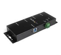StarTech.com 4-Port Industrial USB 3.0 Hub with ESD Protection~4-Port USB 3.0 Hub - 5Gbps - Metal Industrial USB-A Hub - Wall or Desk Mountable USB Data Hub - TAA Compliant USB Expander Hub