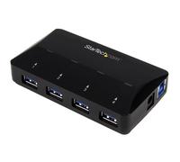 StarTech.com 4-Port USB 3.0 Hub plus Dedicated Charging Port - 1 x 2.4A Port~4-Port USB 3.0 Hub (5Gbps) plus Dedicated Charging Port - 1 x 2.4A Port