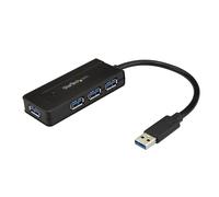 StarTech.com 4 Port USB 3.0 Hub (SuperSpeed 5Gbps) with Fast Charge - Portable USB 3.1 Gen 1 Type-A Laptop/Desktop Hub - USB Bus Power or Self Powered for High Performance - Mini/Compact~4 Port USB 3.0 Hub (SuperSpeed 5Gbps) with Fast Charge - Portable US