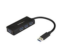 StarTech.com 4 Port USB 3.0 Hub (SuperSpeed 5Gbps) with Fast Charge - Portable USB 3.1 Gen 1 Type-A Laptop/Desktop Hub - USB Bus Power or Self Powered for High Performance - Mini/Compact~4 Port USB 3.0 Hub (SuperSpeed 5Gbps) with Fast Charge - Portable US