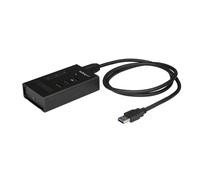 StarTech.com 4 Port USB 3.0 Hub - USB Type-A to 1x USB-C & 3x USB-A - Commercial Metal USB Hub - SuperSpeed 5Gbps USB 3.1/3.2 Gen 1 - Self Powered - BC 1.2 Fast Charge - Mountable/Rugged~4 Port USB 3.0 Hub - USB Type-A to 1x USB-C & 3x USB-A - Commercial