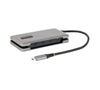 StarTech.com 4-Port USB-C Hub, 4x USB-C Ports, USB 3.2 Gen 2 (10Gbps) - Portable USB C Hub with 100W Power Delivery Pass-Through - USB Type C Hub w/ 12.6in/32cm Wrap-Around Cable