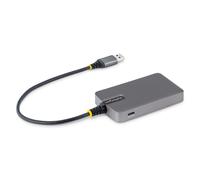 StarTech.com 4-Port USB-A Hub, 5Gbps, Bus Powered, USB-A to 4x USB-A Hub with USB-C Auxiliary Power Input, 1ft/30cm Host Cable, Portable Desktop/Laptop USB Hub