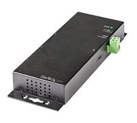 StarTech.com 4 Port USB C Hub 10Gbps - Metal Industrial USB-C Hub - 2x USB-C & 2x USB-A - ESD Surge Protection - USB-C or USB-A Host - Self-Powered Mountable USB 3.2 Gen 2 Type-C Hub